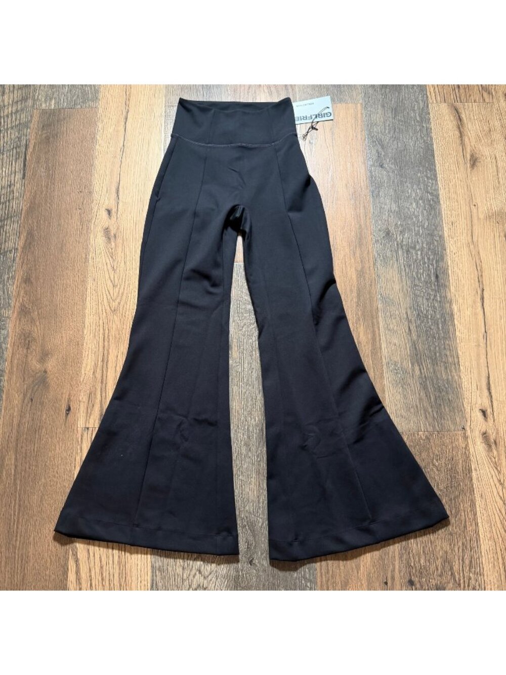 Girlfriend Collective Black Flare High Waisted Athletic Leggings Size XS NWT